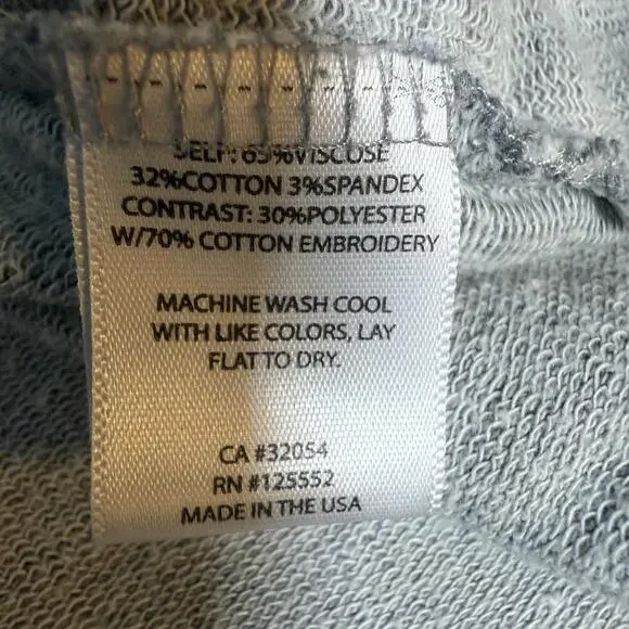 Dolan Anthropologie Women's‎ XS Lace 3/4 Sleeve Floral Top Made USA Classic - Picture 8 of 8